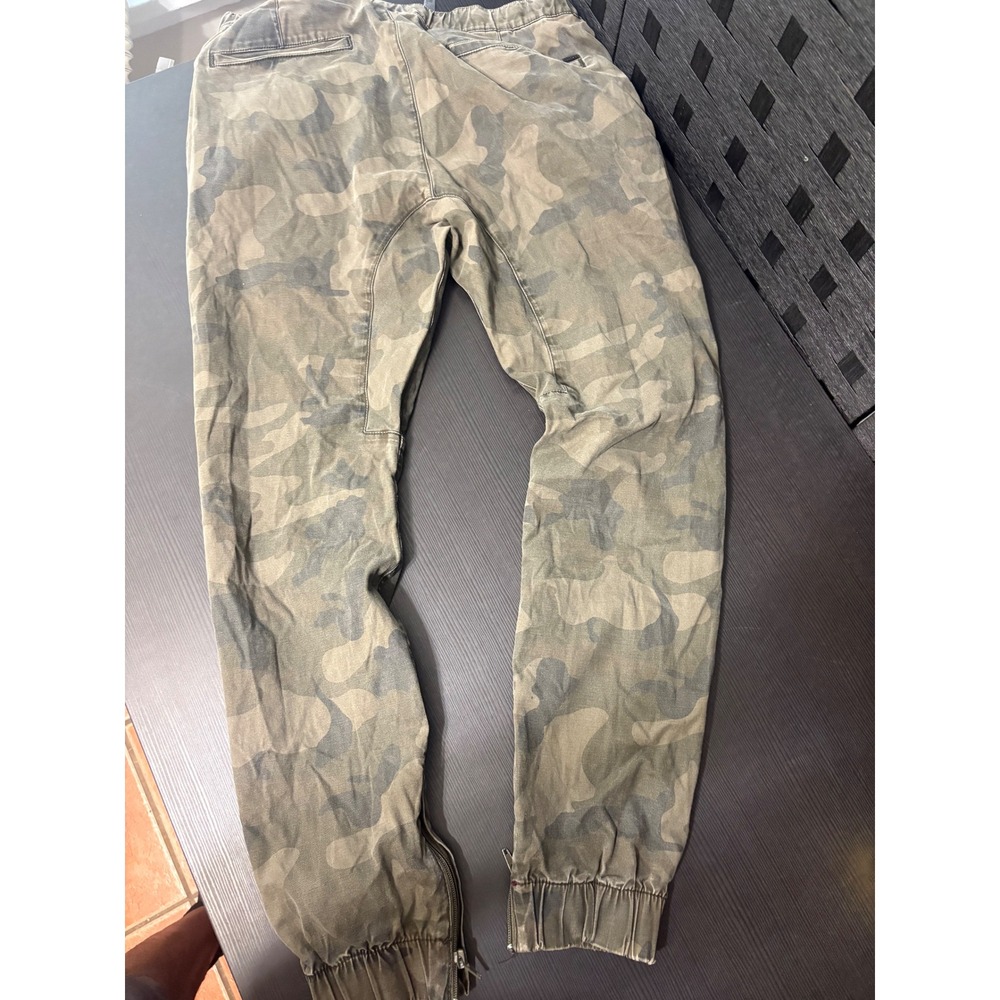 Bullhead fatigue cargo joggers men's size small army green/black